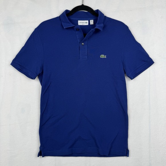 Lacoste Other - Lacoste Men's Classic Pique Slim Fit Short Sleeve Polo Shirt- Steamship Blue S